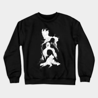 Abstract Guardians (white print) Crewneck Sweatshirt